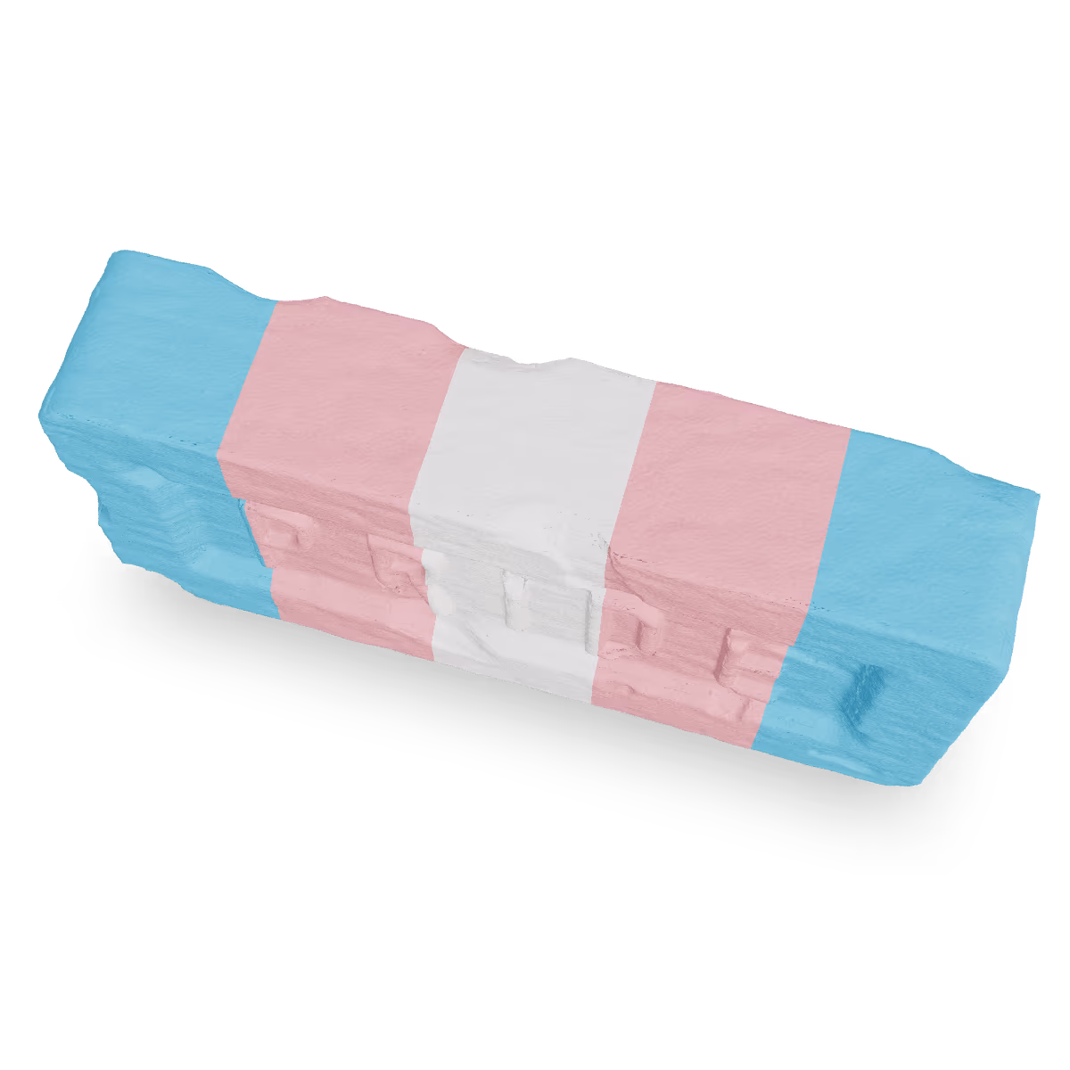 Pride Brick, Transgender Pride Brick, Top-down view